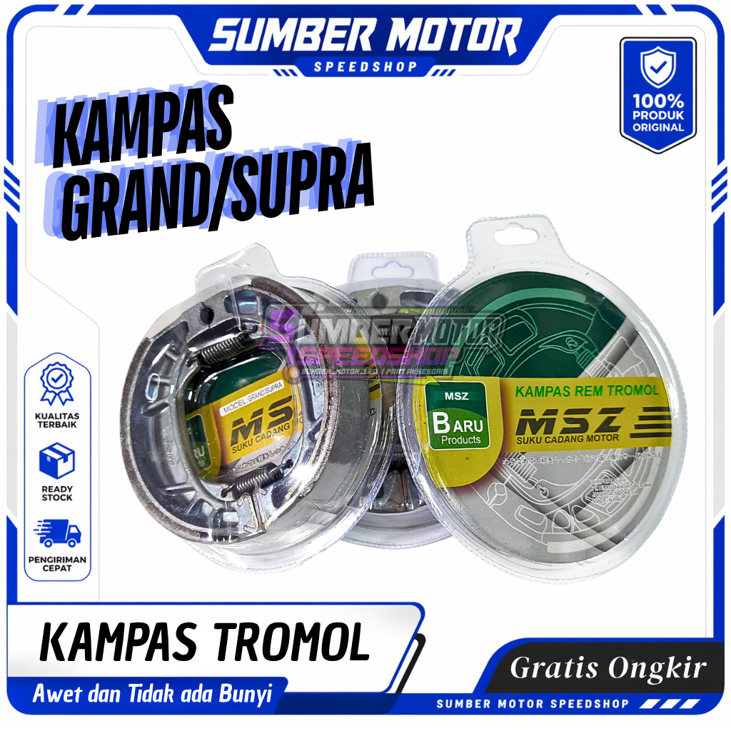 ผ้าเบรคหลังดรัมสําหรับ Grand Supra X Revo Karisma Blade รองเท้าเบรกดั้งเดิม