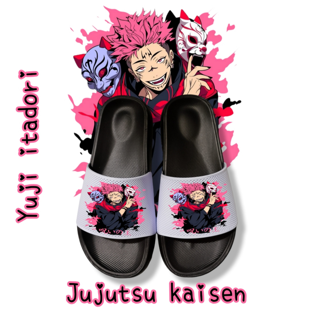 Jujutsu Kaisen Gojo Satoru Yuji Itadori Ken Kaneki รองเท้าแตะเด็กชายระดับพรีเมียม