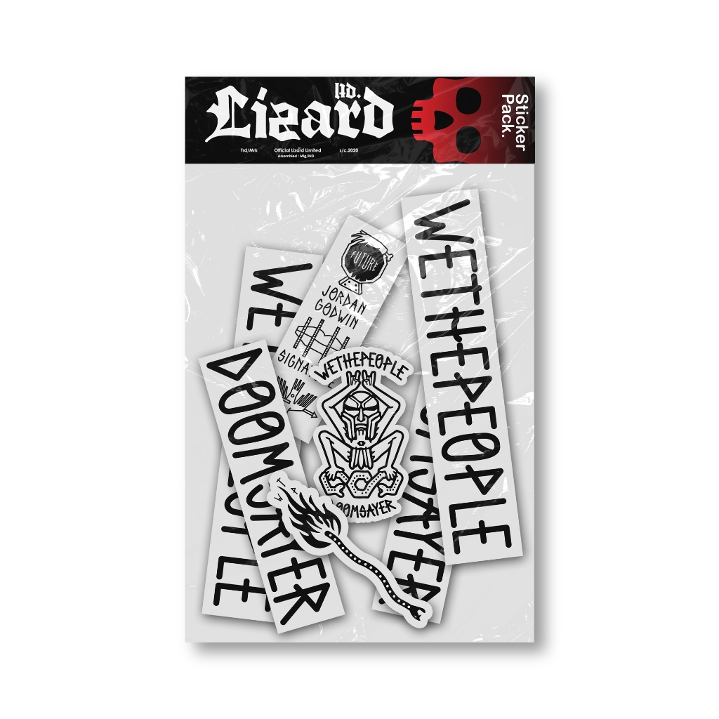 (WTP001) WETHEPEOPLE Transparent Sticker Pack/ BMX Bike Sticker