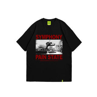 DUNKLER KRIEGER Tshirt Kaos Baju Oversize Heavyweight Cotton 16s 240 GSM Hitam - MELANCHOLY