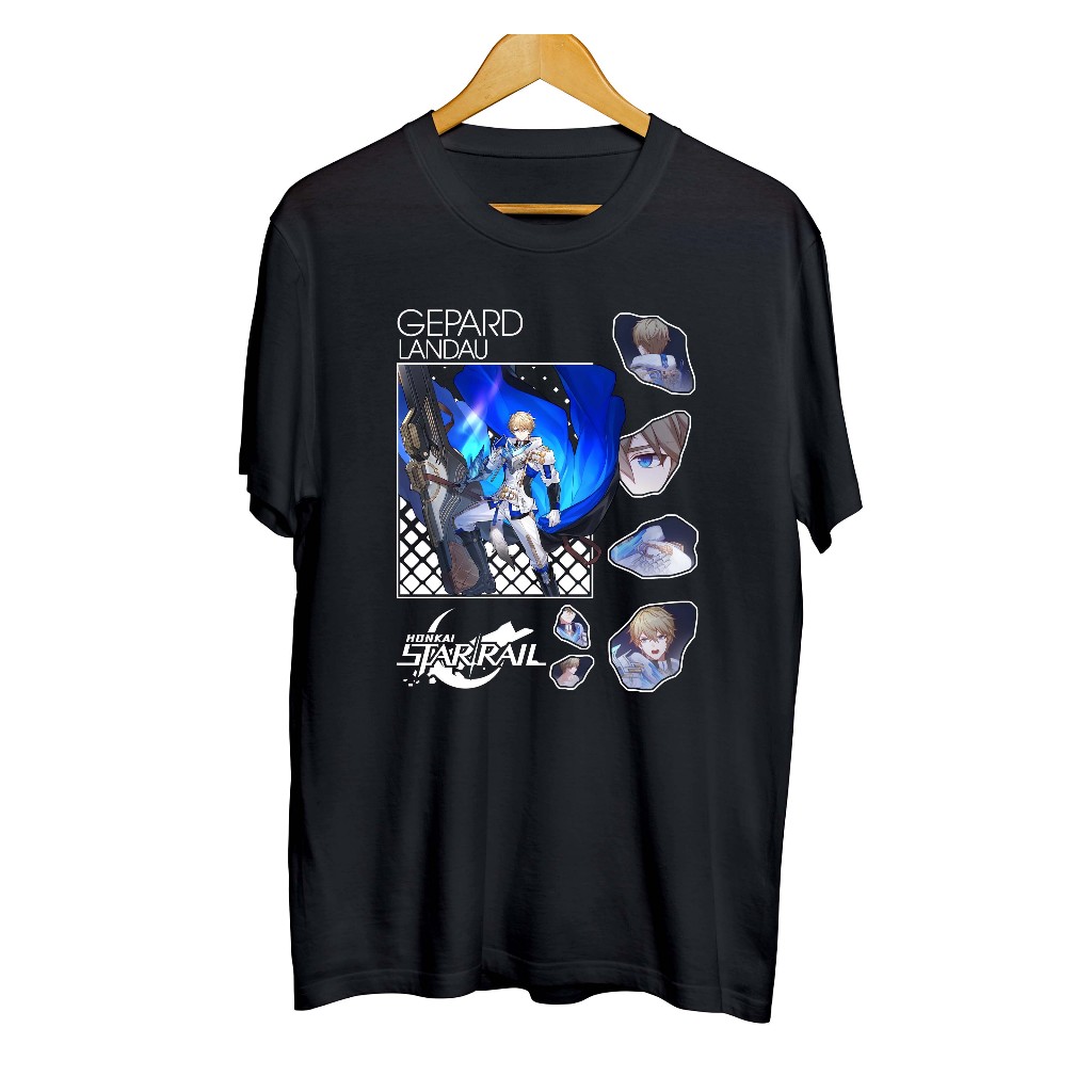 เสื้อยืด Distro อะนิเมะเกมที่ไม่มีที่สิ้นสุด GEPARD LANDAU HSR	- HONKAI STAR RAIL	วัสดุหวี 30ส