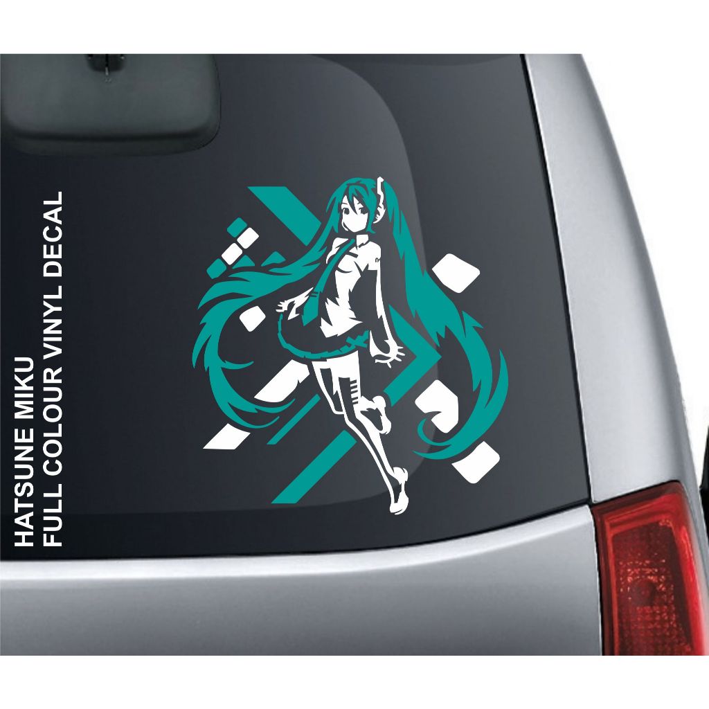 Hatsune Miku อะนิเมะมังงะการ์ตูนเพลงรถสติกเกอร์ตัดรถจักรยานยนต์