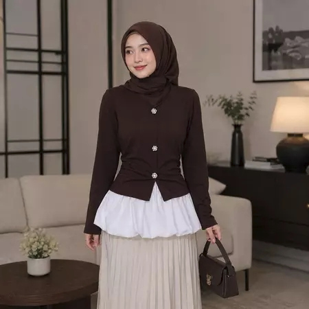SUZY Top Balloon Knit เกาหลี Look-02 เสื้อสตรี SUZY Top BALLON ใหม่ล่าสุด