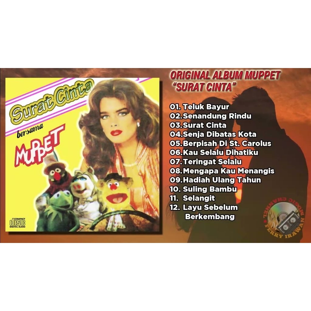 CD COMPACT DISC CASSETTE OF THE MUPPETS - เทปคาสเซ็ทซีดีสําหรับรถยนต์ต้นฉบับ