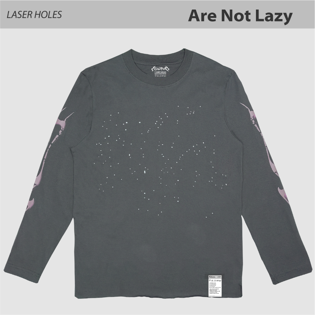 เสื้อยืด Rundawn Unisex Laser Holes – เสื้อยืดวิ่งแขนยาว • ไม่ใช่ขี้เกียจ