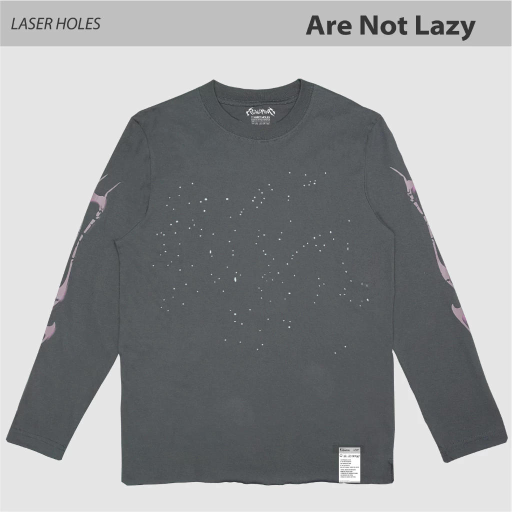 เสื้อยืด Rundawn Unisex Laser Holes – เสื้อยืดวิ่งแขนยาว • ไม่ใช่ขี้เกียจ