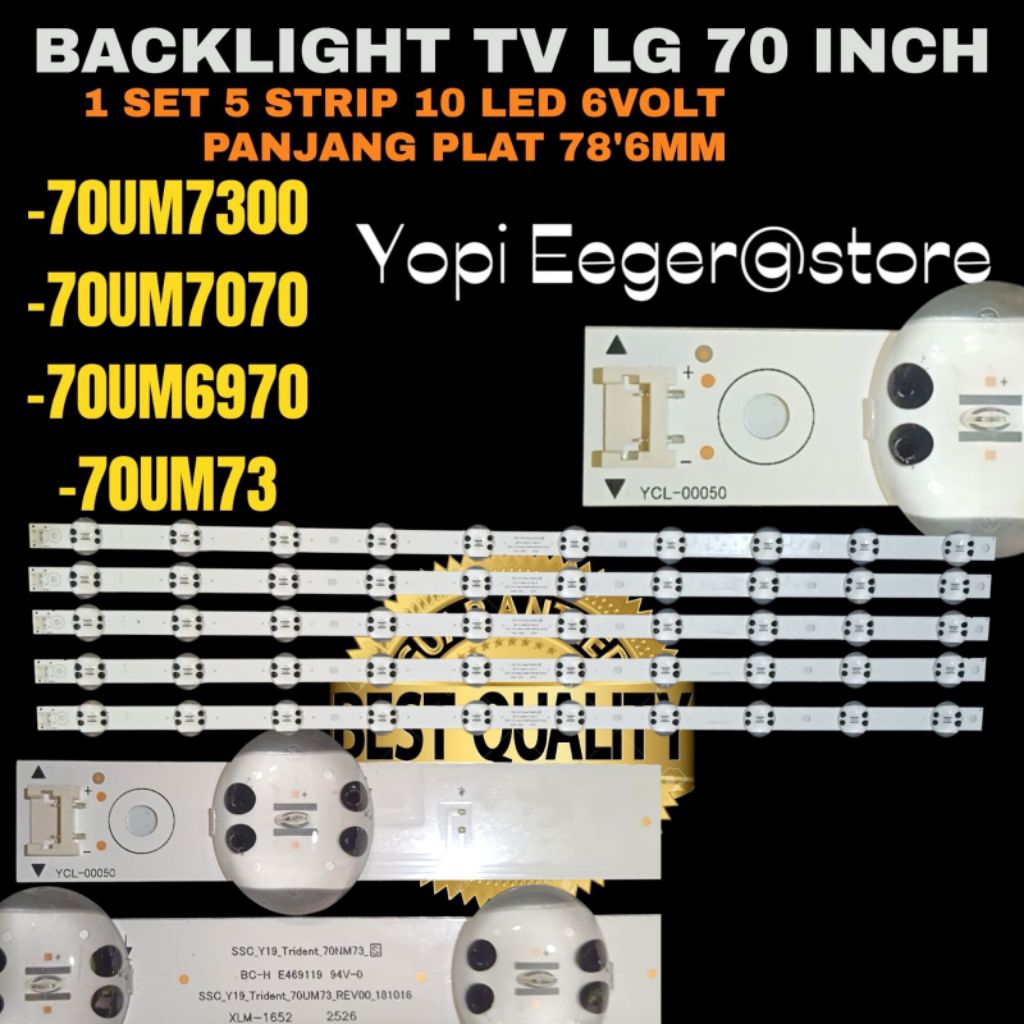 LG 70 INCH LED TV BACKLIGHT 70UM7300- 70UM73- 70UM6970- 70UM7070 LG 70 INCH TV BACKLIGHT