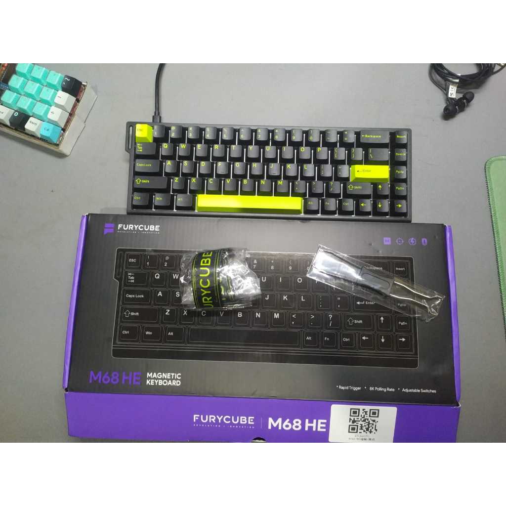 Furycube M68 HE Hall Effect Keyboard สภาพปกติและเรียบ ใหม่ 2 วัน