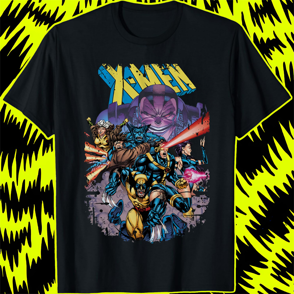 Makeyoushine X Generation90 Marvel X-Men VS Apocalypse เสื้อยืด – Vintage 90s Retro Mens Womens Unis