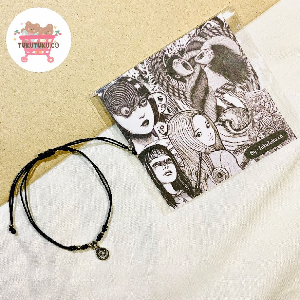 สร้อยข้อมือเชือกทอทํามือ Uzumaki Junji Ito / Junji Ito Collection สร้อยข้อมือมิตรภาพ / Junji Ito Uzu