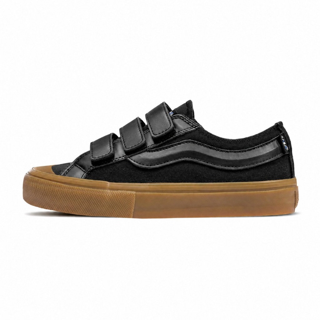 SABA Veloz Falco All Black Gum - รองเท้าผ้าใบลําลองสําหรับบุรุษและสตรี | เรียบง่าย สะดวกสบาย และอินเทรนด์ VLZ 04