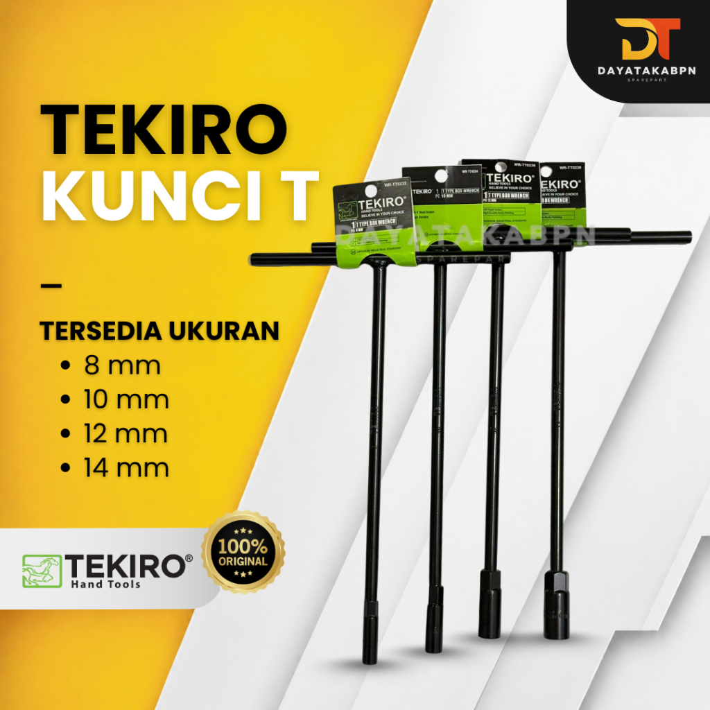 TEKIRO ประแจ T-Socket 8mm, 10mm, 12mm, 14mm