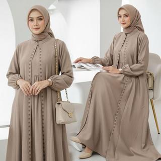 Dhelisa fashion Gamis Lebaran 2026 Model Terbaru | Gamis Wanita Elegan Mewah Payet Lebaran Kekinian