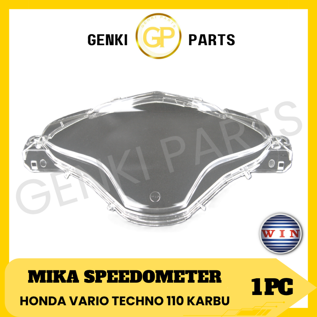 GENKI-PARTS/WIN-MIKA-SPEEDOMETER/GLASS-KM/SPEEDO/SPIDO/SPPEDOMETER/MOTORCYCLE/HONDA/VARIO-TECHNO-110