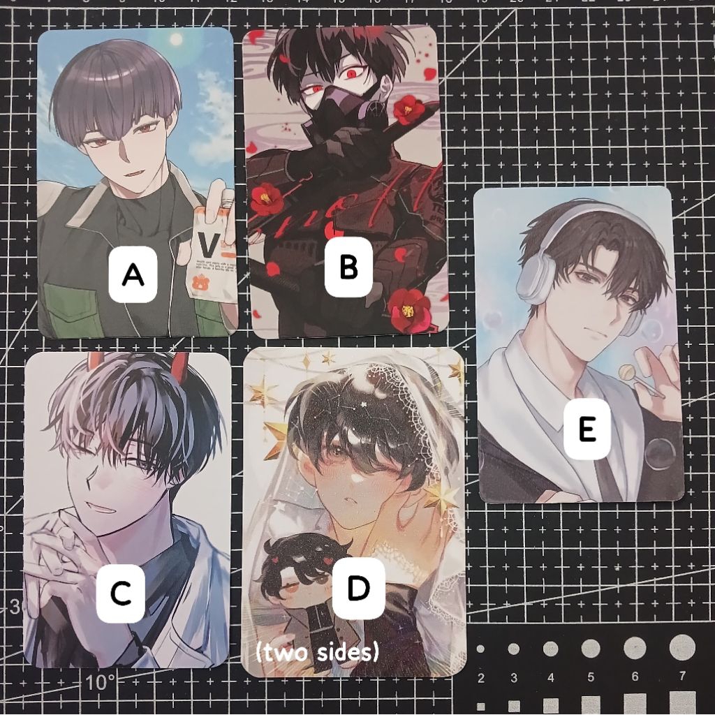 [fanmerch] โฟโต้การ์ดพีซี kaiju no. 8 โฮชิน่า soshiro orv omniscient reader kim dokja yoo joonghyuk unofficial merch