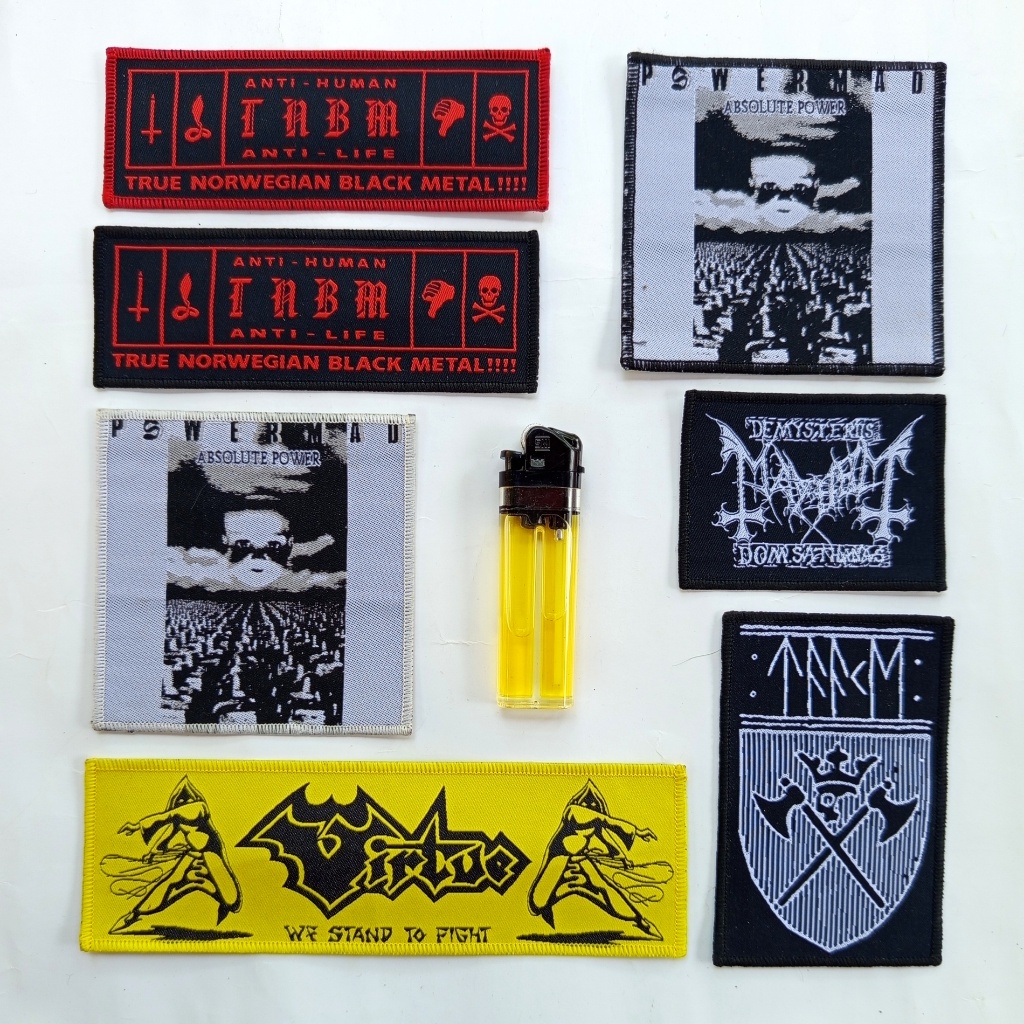 แพทช์ทอ TNBM / Powermad / Mayhem / Virtue - อุปกรณ์เสริมสําหรับแจ็คเก็ตและเสื้อกั๊ก - สินค้าเพลง