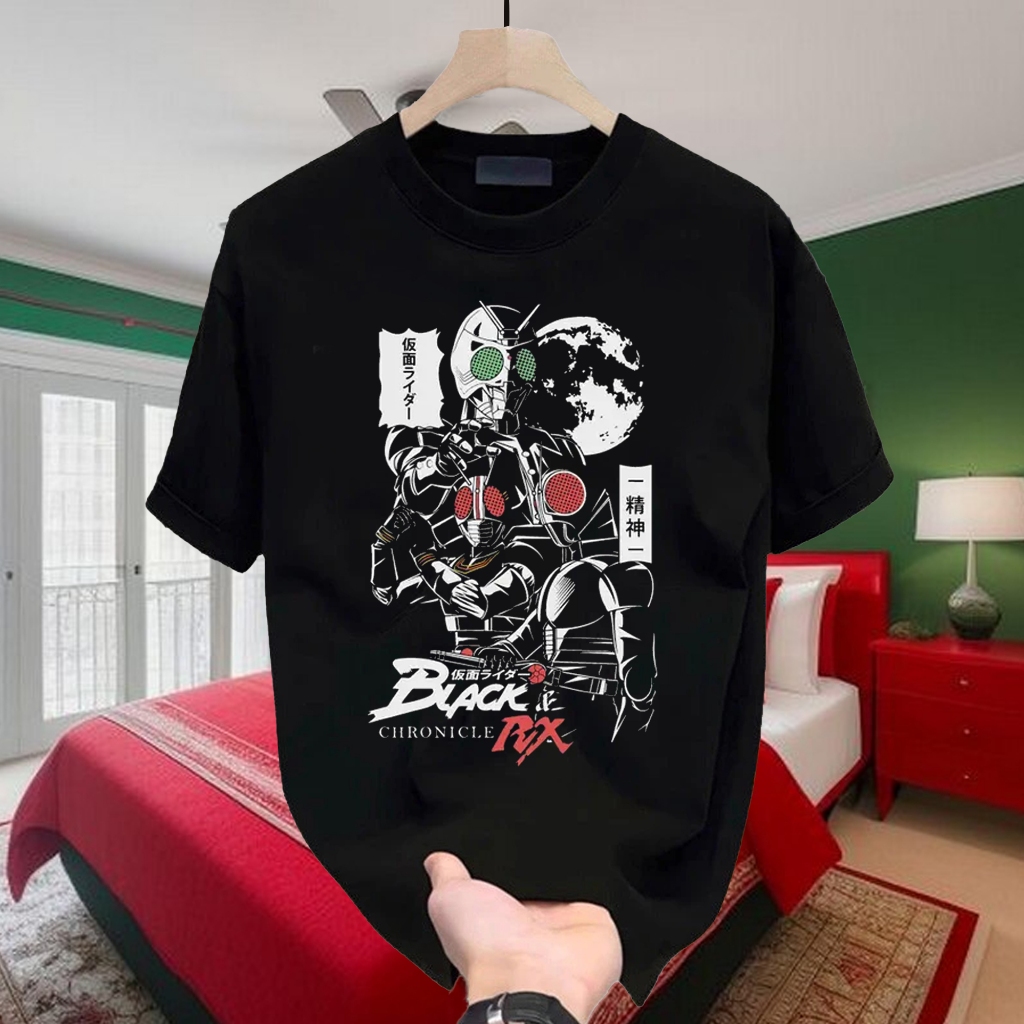 MOVIES KSATRIA BLACK STEEL RX BLACK SERIES 24S 200 GSM เสื้อยืด Distro 24s BLACK Steel Knight - สัญล