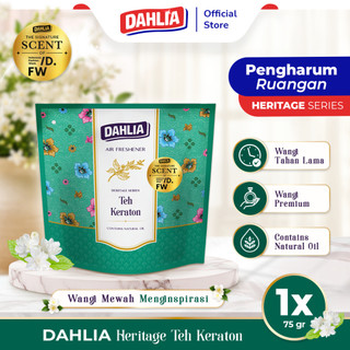 Dahlia Air Freshener Heritage Series Teh Keraton isi 1 75gr Pengharum Ruangan | Wangi Mewah, Menenangkan