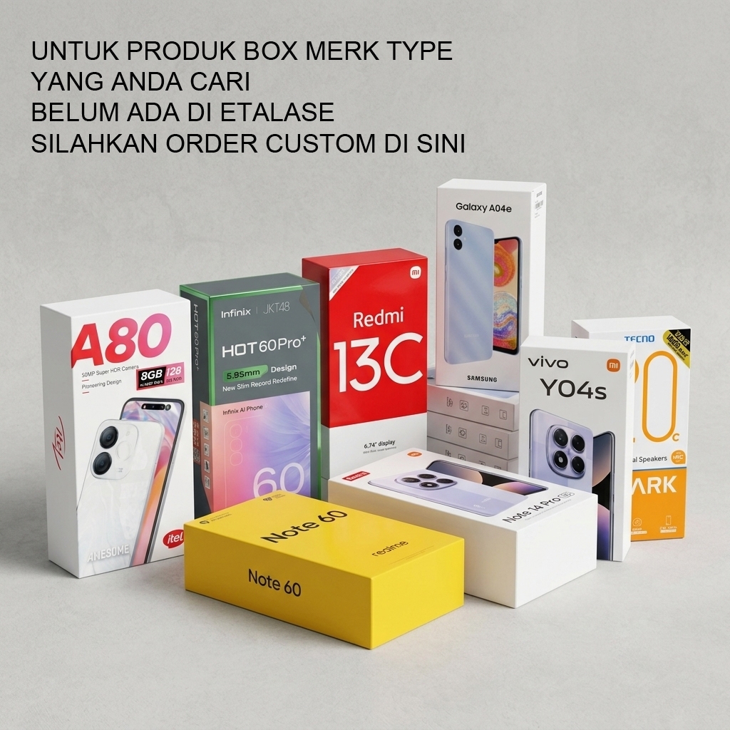 กล่องการ์ดแบบกําหนดเอง INFINIX - ITEL - OPPO - REALME - SAMSUNG - VIVO - XIAOMI - IQOO - DESCRIPTION