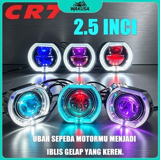 CR7 Lampu Tembak Biled Projie 2.5 Inch Cut Off Lampu Full Aluminium Waterproof Bisa Motor Mobil Universal