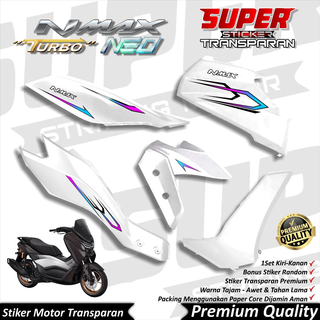 Cool โปร่งใส Nmax Neo สติกเกอร์ Nmax Striping สติกเกอร์ UV โปร่งใส Nmax Turbo Striping Nmax Turbo/Ne
