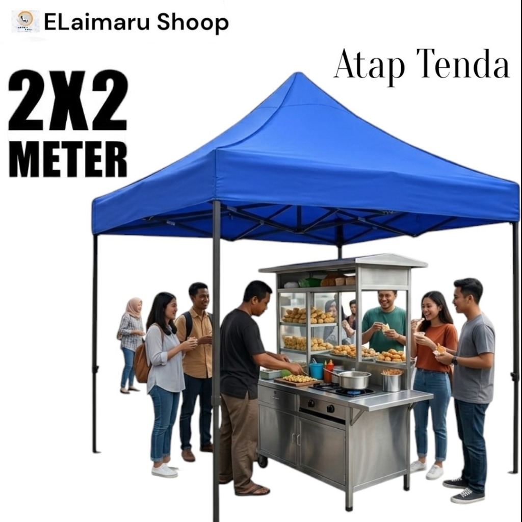 TENDA ELaimaru เต็นท์พับได้กันน้ําแบบหนา 2x2 M - เต็นท์ขายห้าขา Night Market Bazaar Stand