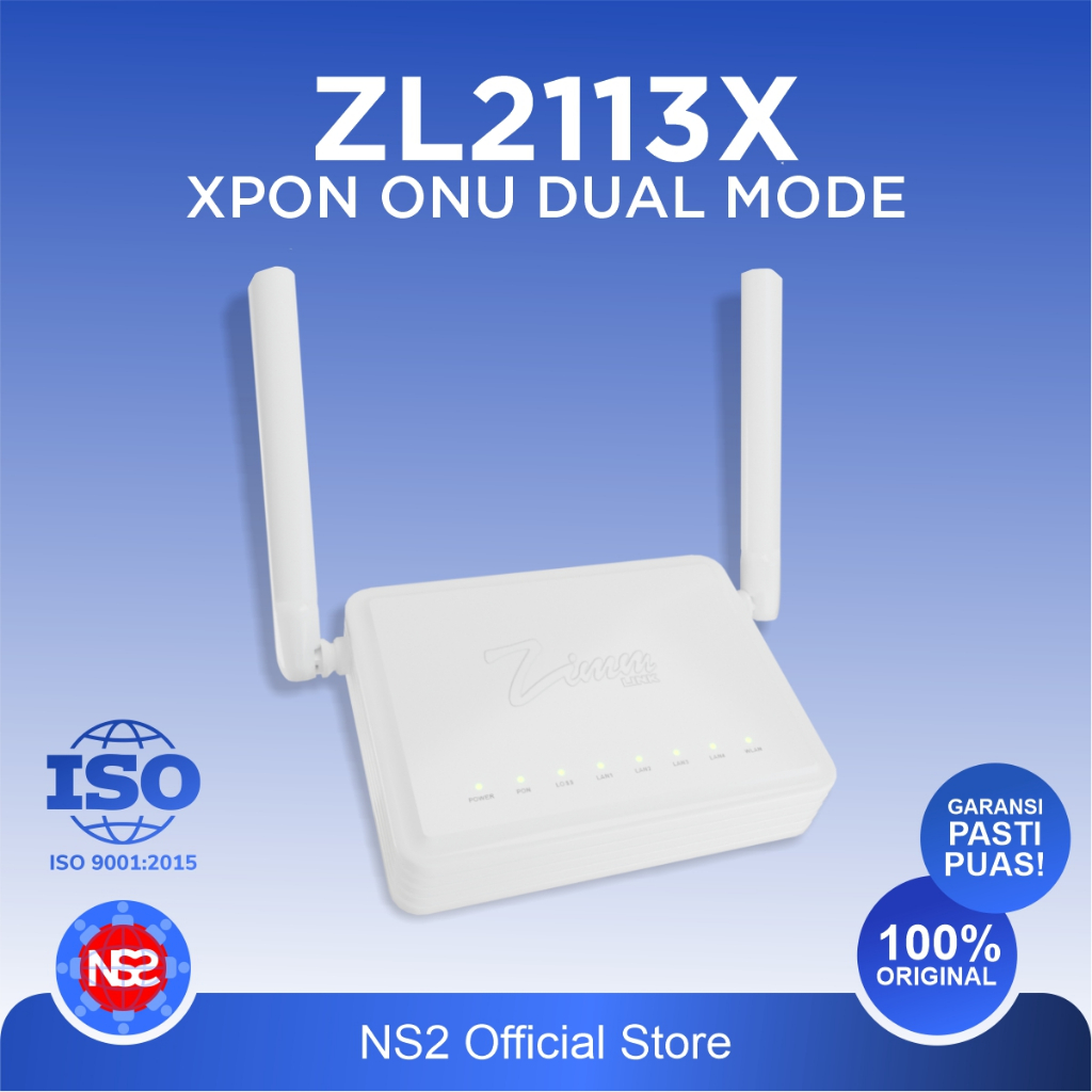 Zimmlink ZL-2113X Xpon Onu Multi-SSID 4G/5GHz EPON / GPON ONT - Gigabit Router / Wifi Access point