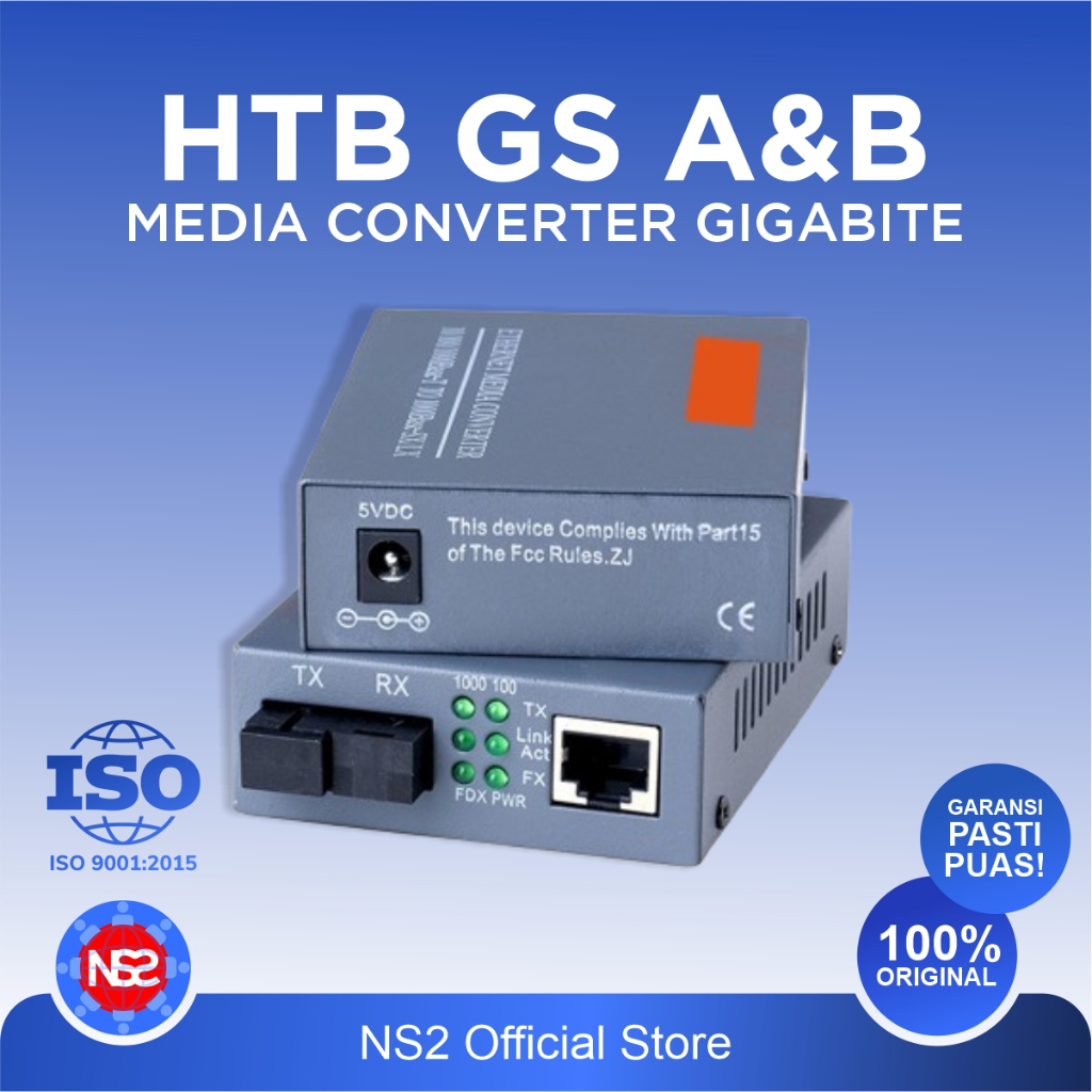 Media Converter HTB-GS03 A และ B 1000Mbps Gigabit Fiber Optic