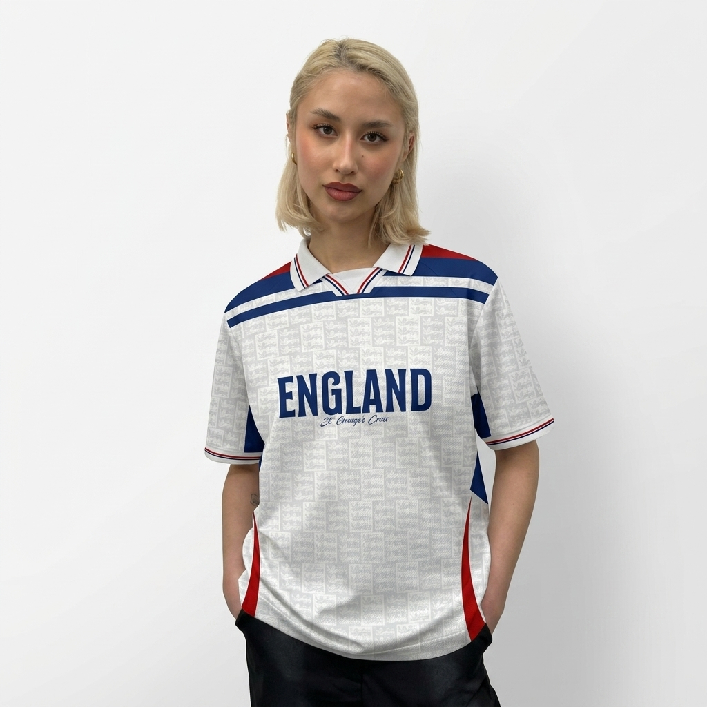 Rabona Vintage Fantasy Jersey ENGLAND 2026 WORLD CUP / 3D PET LOGO / เสื้อแฟนตาซี / เสื้อย้อนยุค / เ