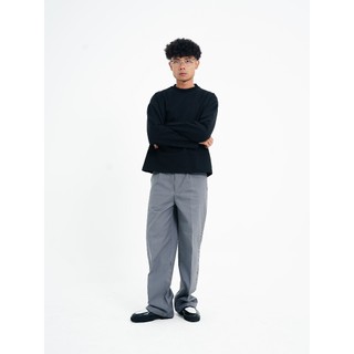 All Around Faded Boxyfit Longsleeve Tshirt Double Knit 290GSM Black