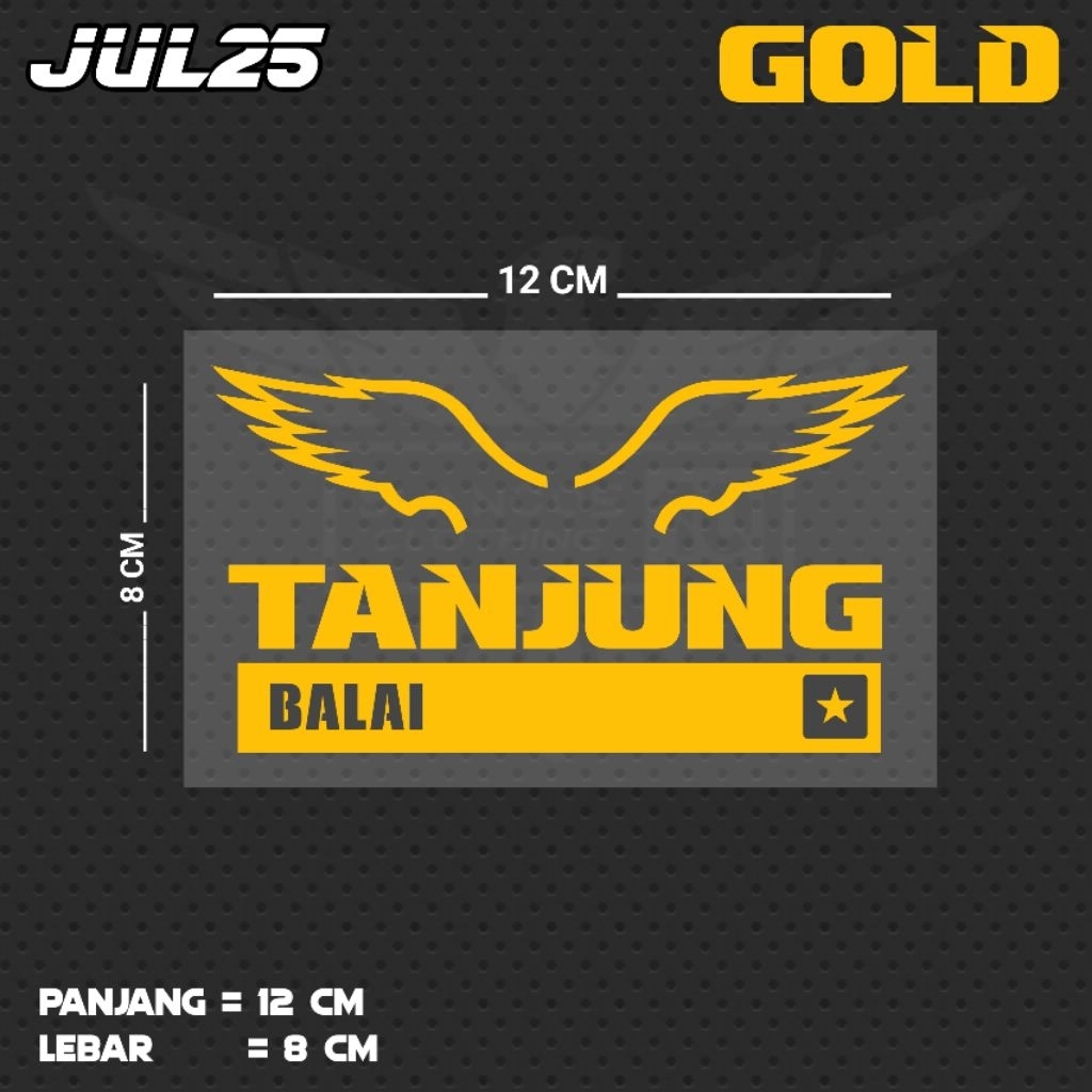 TANJUNG BALAI สติ๊กเกอร์ตัด | JUL25 SUT