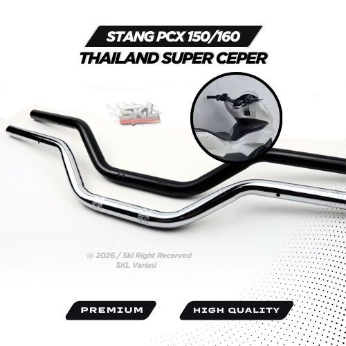 สีดํา PCX พวงมาลัยสั้นแบน Custom vins thailand PNP PCX 150 160 แฮนด์