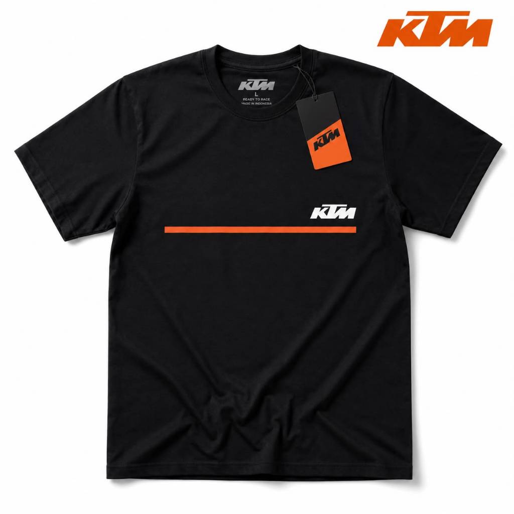 เสื้อยืด KTM RACING STRIP SIMPLE QUALITY PREMIUM (ENDURO/MOTOCROSS/MXGP/SUPERMOTO)