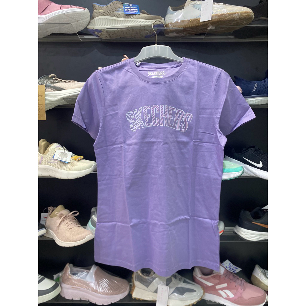 SKECHERS WOMENS เสื้อยืด SKECHERS เสื้อยืดผู้หญิง