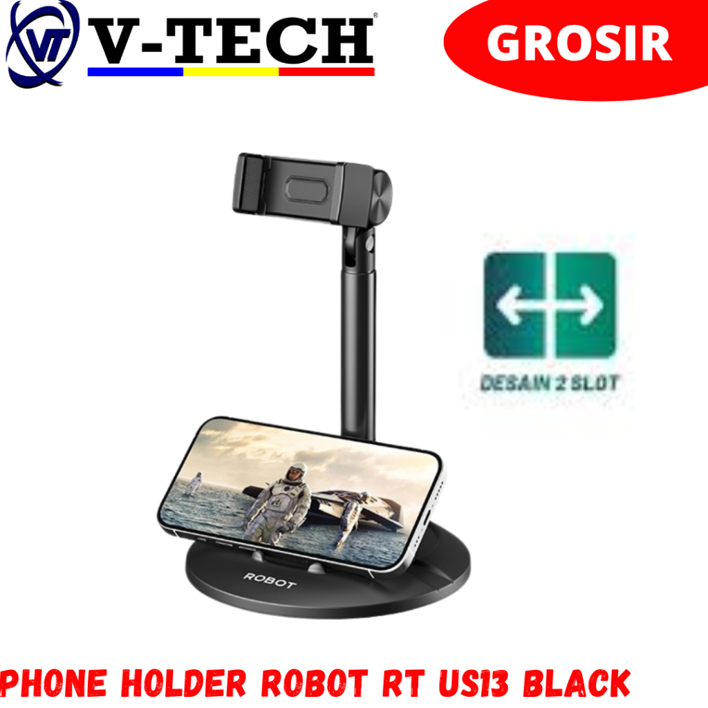 ที่วางโทรศัพท์ ROBOT RT US13 สีดํา