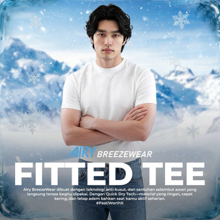 MANLY Fitted Tee AIRY BREEZEWEAR Quick Dry Tech Anti Kusut Super Nyaman