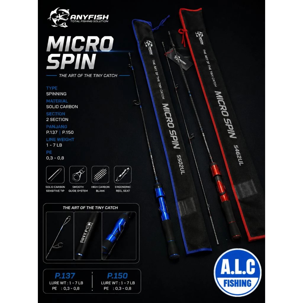 ANYFISH MICRO SPIN ROD | 180 | SPINNING SPINNING SPINNING SPINNING SPINNING SPINNING SPINNING SPINNI