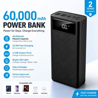 PUNING LENTIVEN PowerBank 60000mAh 4 USB Fast Charging