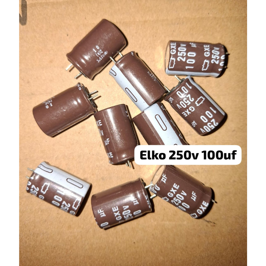 Elko 250v 100uf Elco 100uf 250v ของแท้