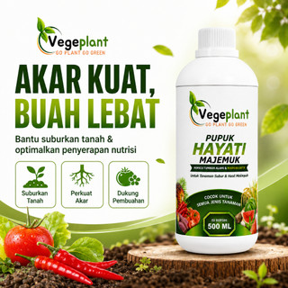 Vegeplant Pupuk Hayati Cair Penyubur Tanah Akar Kuat Buah Lebat Microba Google