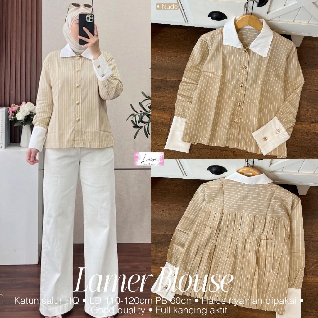 LAMER BLOUSE / ผู้หญิง BLOUSE