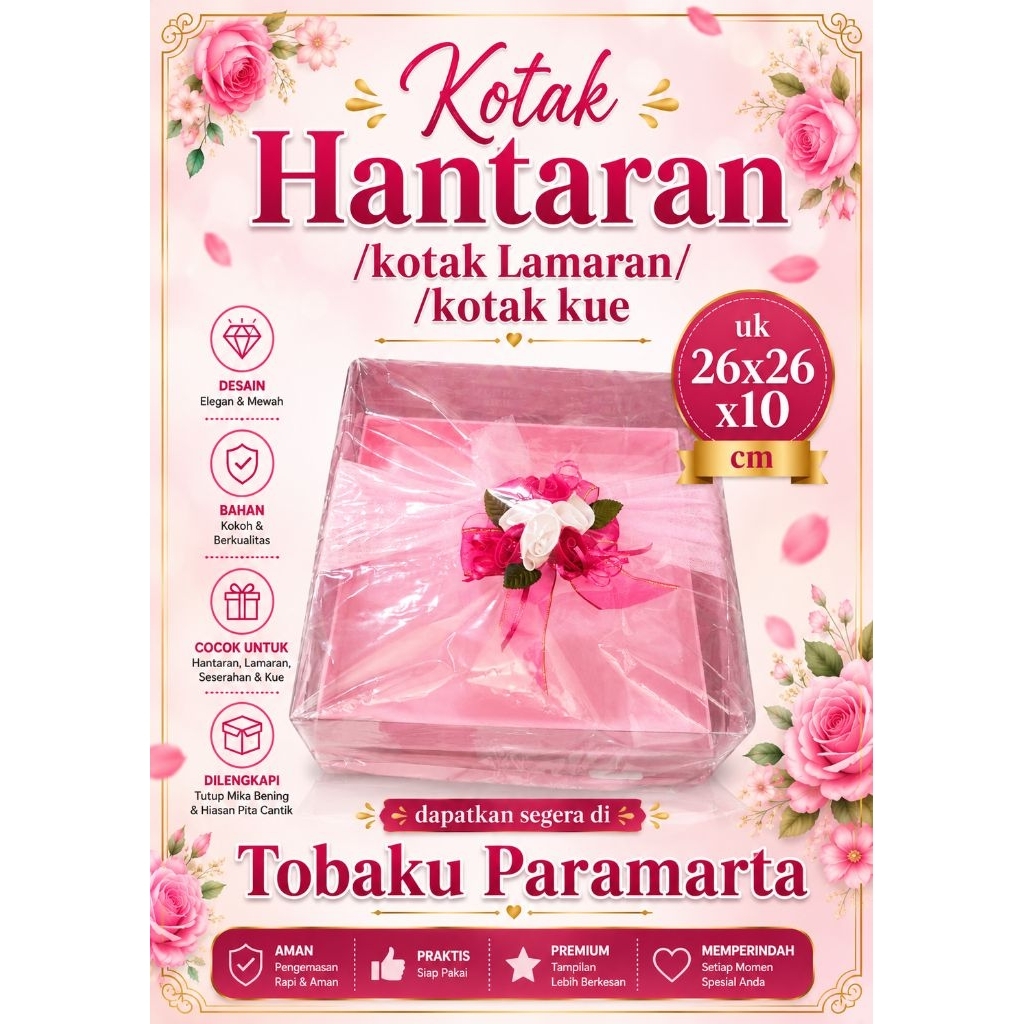 GIFT BOX/PROPOSAL BOX/CAKE BOX SIZE 26X26X10/CHEAP CAKE BOX