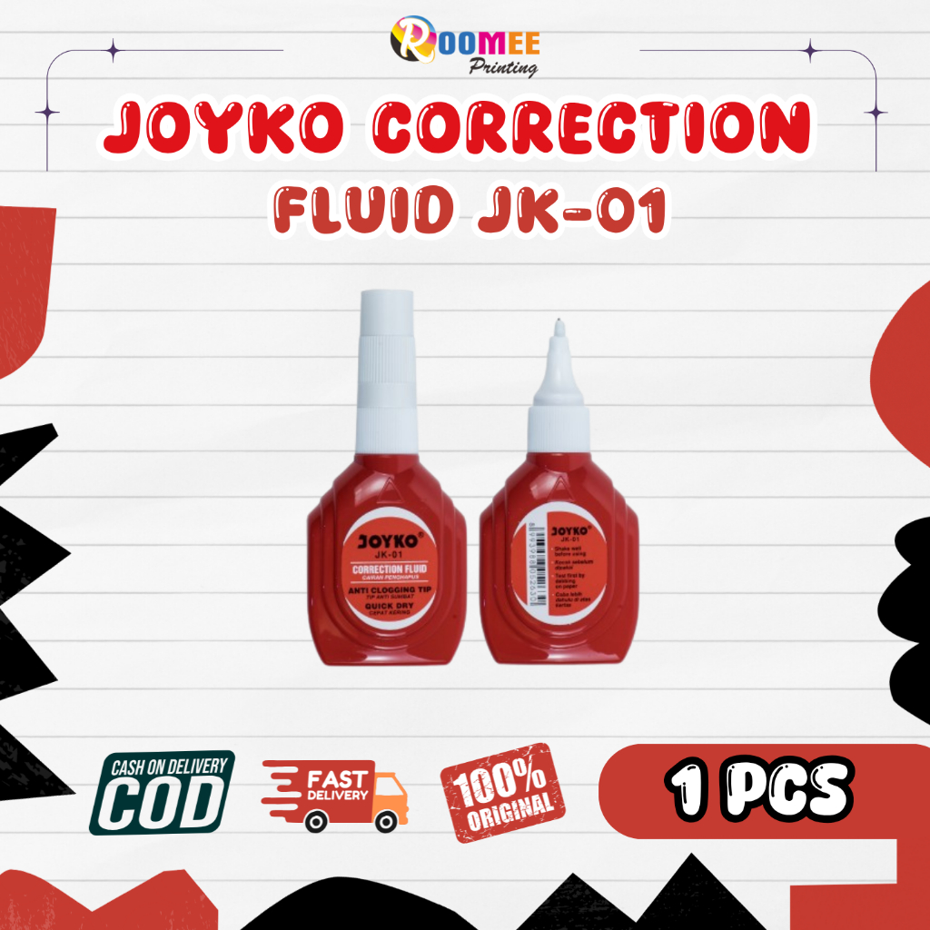 (1 ชิ้น) TIP-EX JOYKO น้ํายาลบคําผิด JK-01
