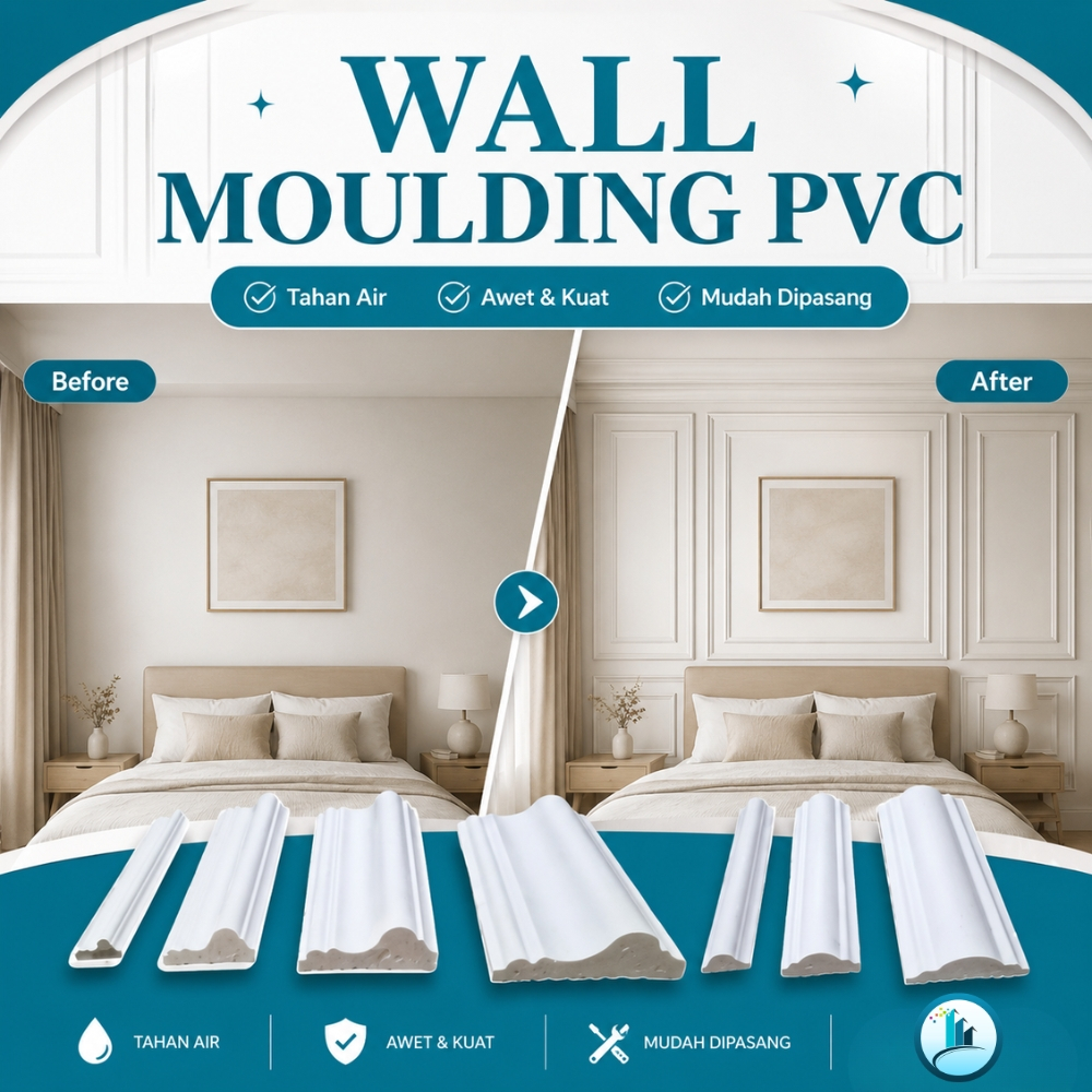 PVC เพดานรายการ Molding Wall Wainscoting ตกแต่งผนังแผงปั้น PVC Anti-Termite กันน้ํา