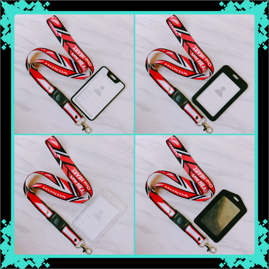 GANTUNGAN Honda Motor One Heart ID Card Lanyard & Frame, Holder, ID Card Holder