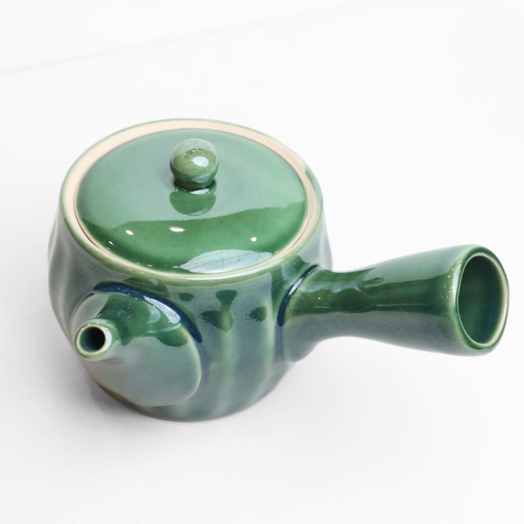กาน้ําชาญี่ปุ่น Kyusu สีเขียว Made in Japan