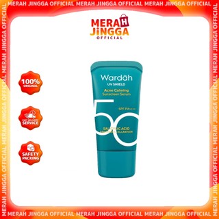 WARDAH UV Shield Acne Calming Sunscreen Spf50 | Spf35 Pa++++ | Merah Jingga Official