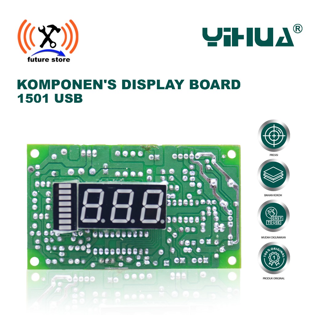 YIHUA 1501 USB ORIGINAL MAIN BOARD COMPONENTS - REPLACEMENT MAIN BOARD โมดูลสําหรับ YIHUA 1501 USB P
