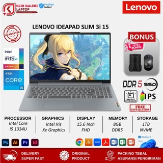 Laptop Lenovo ideapad Slim 3i 15 Intel Core i5 1334U DDR5 8GB 1TB SSD FHD IPS Backlight Windows 11 Home