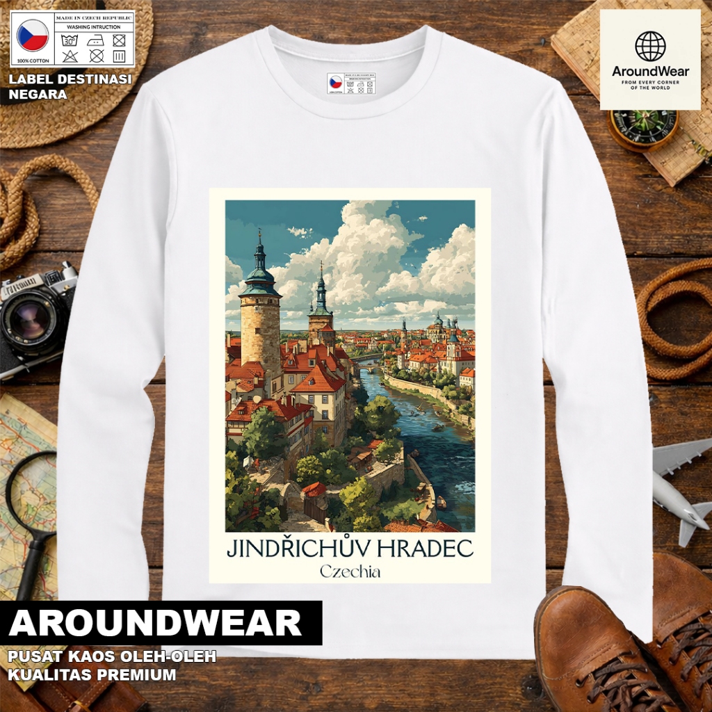 เสื้อยืด LONG-SLEEVED BY CZECH 18 พร้อมแท็กที่ผ่านมาศล CZECH REPUBLIC SOUVENIR ของขวัญระดับพรีเมียม